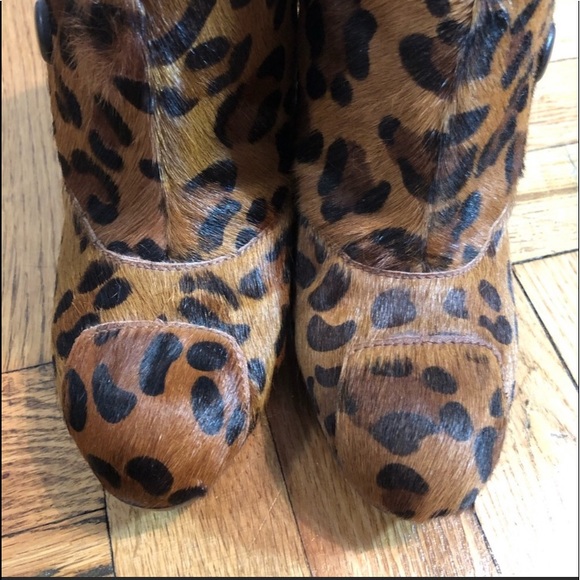 Sam Edelman Calf fur animal print boots - Picture 6 of 8